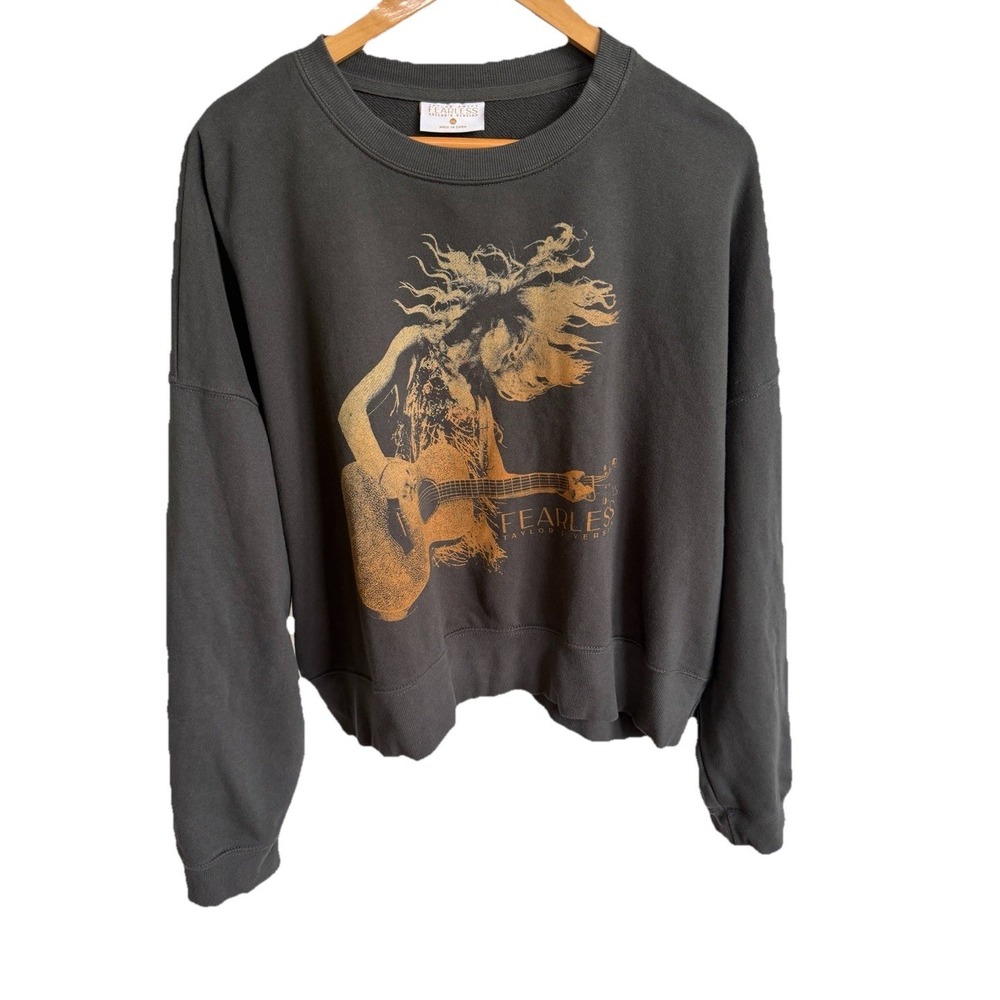 Taylor Swift Fearless WITH YOU I'D DANCE BOXY PULLOVER  Women's Size XL